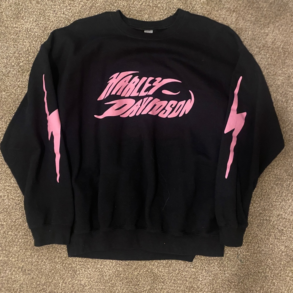 Oversized Harley Davidson crewneck